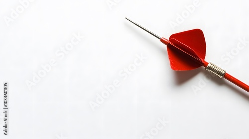 darts on white background with copy space. 