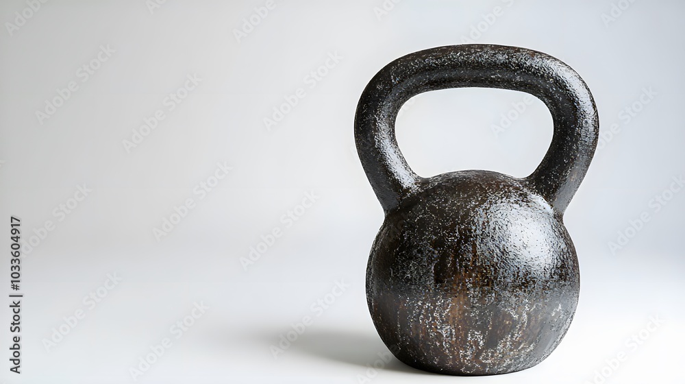 Fototapeta premium Heavy kettlebell isolated on white background.