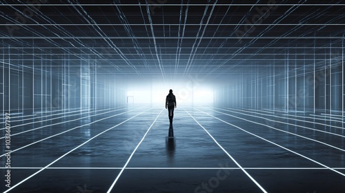 Solitary Journey Through the Digital Realm