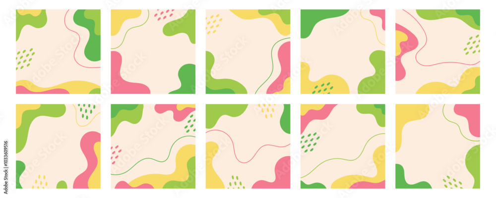 Abstract Organic Background Set Abstract Organic Background Set