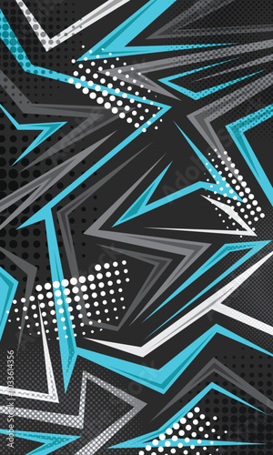 Modern background abstract geometric stripes pattern for sublimation jersey