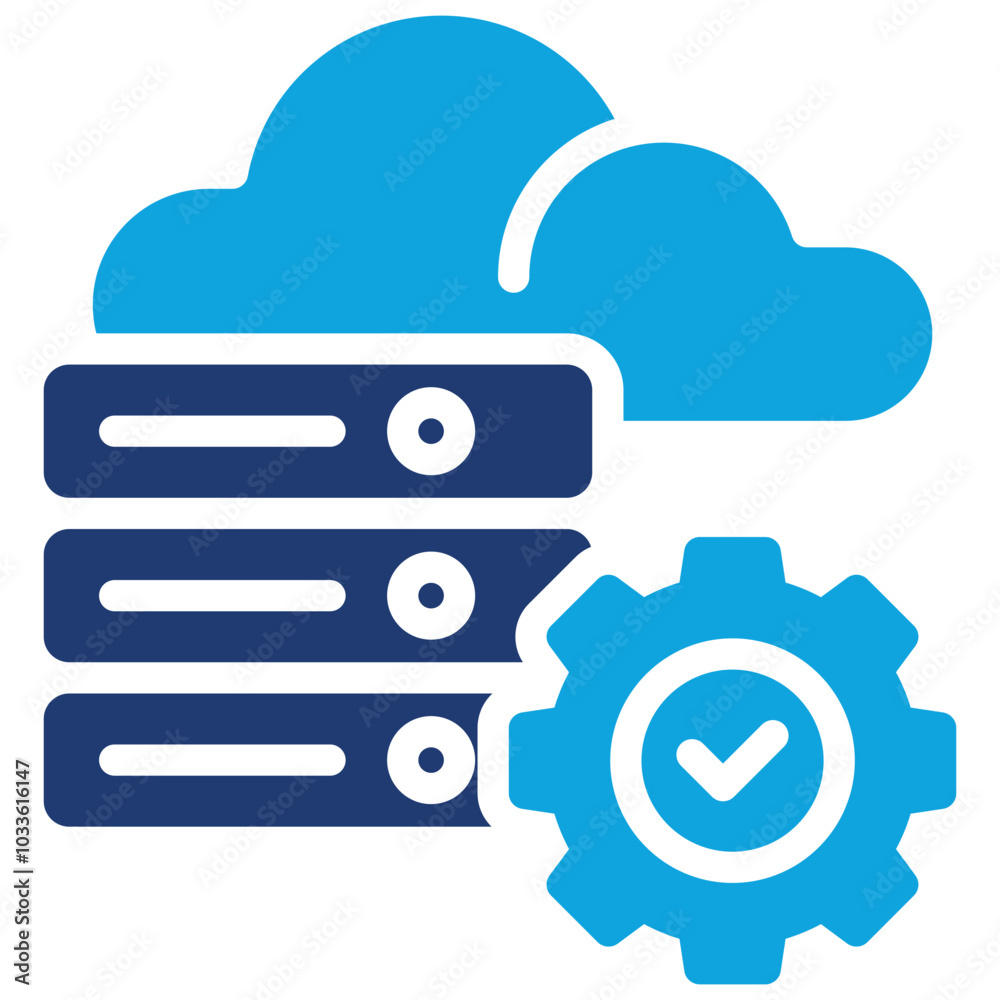 Cloud Server Icon Cloud Server Icon