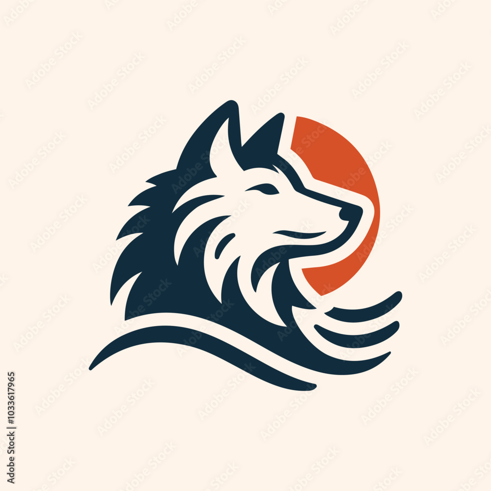 Obraz premium Fox with sunglass logo icon vector illustration