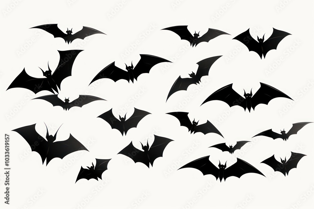 Naklejka premium Vector vampire bat chandelier pattern cartoon.