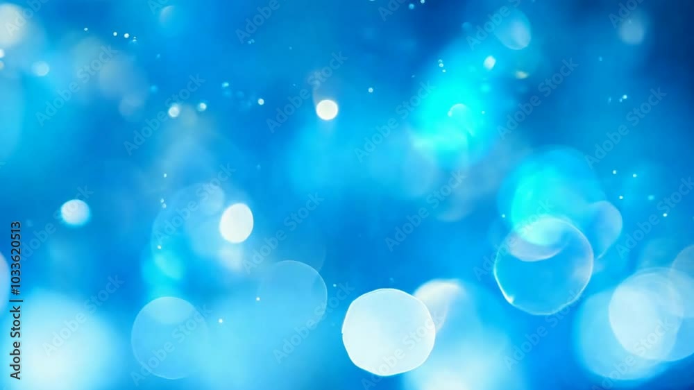 Abstract Blue Bokeh Background: A captivating and ethereal abstract background featuring soft, glowing blue bokeh lights, offering a sense of tranquility and serenity.  