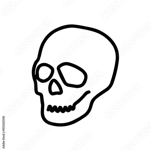 Skull icon symbol vector image illustration 