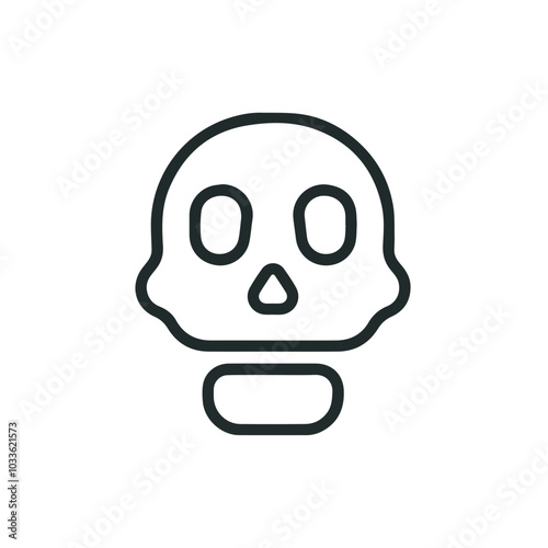 Skull icon symbol vector image illustration 