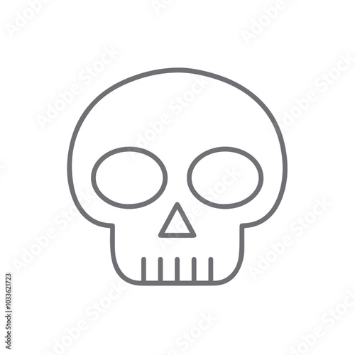 Skull icon symbol vector image illustration 