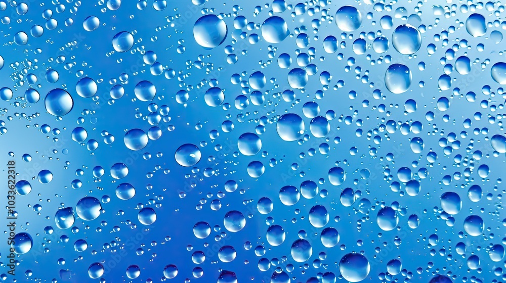 Water drops or oil bubbles on blue background --no text and people, human --chaos 10 --ar 16:9 Job ID: 20ce76ae-5191-4886-975a-5c90c3ff5819 Water drops or oil bubbles on blue background --no text and people, human --chaos 10 --ar 16:9 Job ID: 20ce76ae-5191-4886-975a-5c90c3ff5819