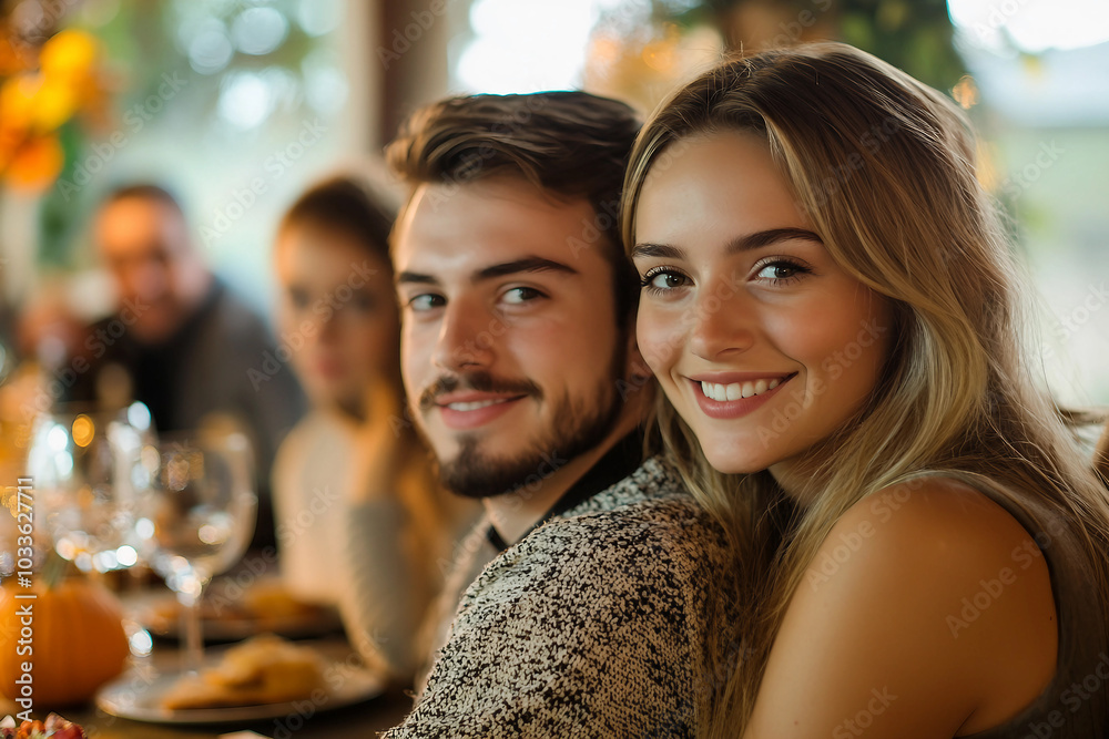 Happy bug full family celebrating thanksgiving together having best bonding time, Generative AI Happy bug full family celebrating thanksgiving together having best bonding time, Generative AI