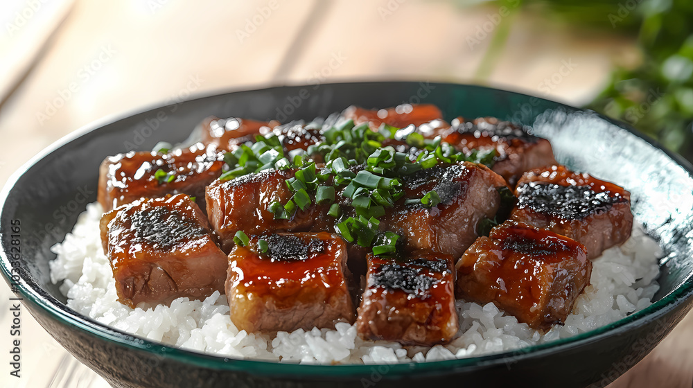 Pork leg rice,Steamed rice with braised pork leg, ready to eat Pork leg rice,Steamed rice with braised pork leg, ready to eat