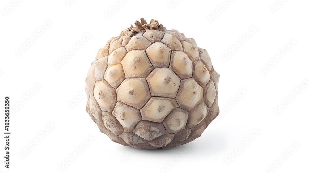 custard apple on white background. custard apple on white background.