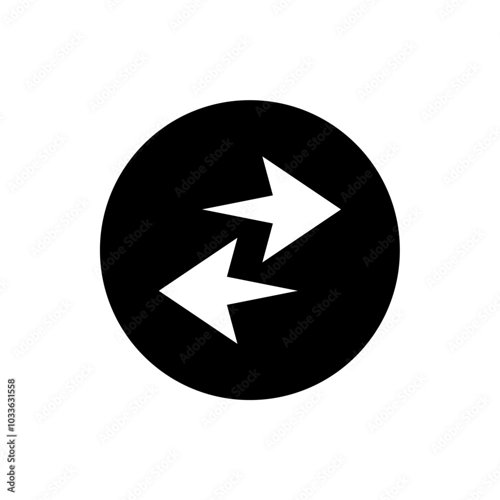 data transfer arrows icon, modern vector isolated on white background. data transfer arrows icon, modern vector isolated on white background.