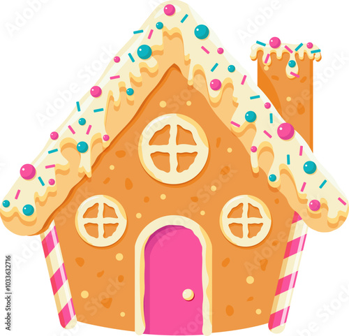 Gingerbread house. Christmas Clip art