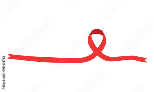 red eibbon vector design, red ribbon