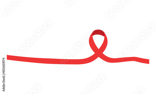 red ribbon vector design, vector design