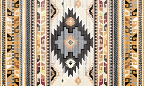 Navajo tribal vector seamless pattern. Native American ornament. Ethnic South Western decor style. Boho geometric ornament. Vector seamless pattern. Mexican blanket, rug. Woven carpet illustration