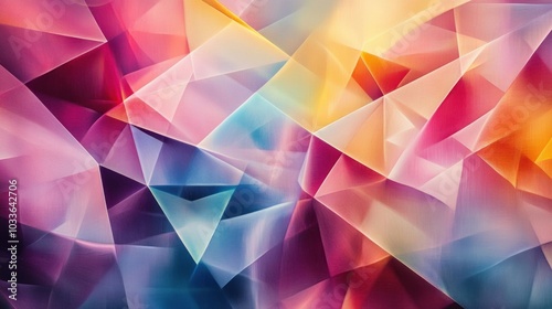 Abstract Colorful Geometric Design