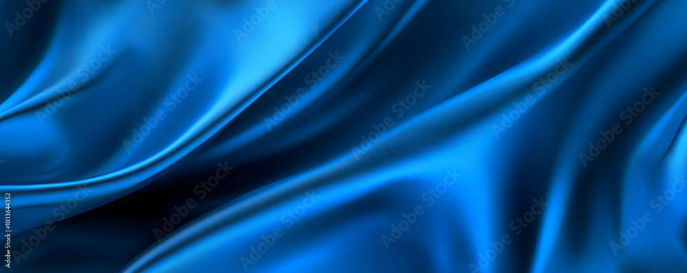 Fototapeta premium Abstract of soft blue silk background