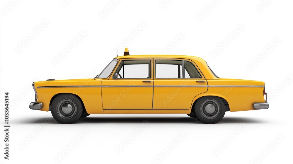 Obraz premium Classic Yellow Taxi Car