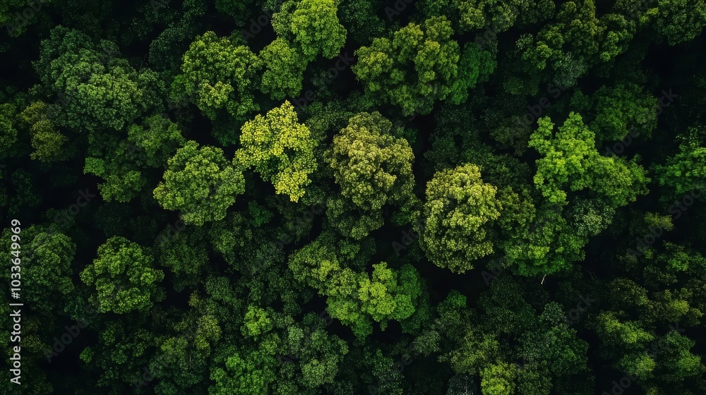 Naklejka premium Enchanting forest landscape, a captivating visual journey through nature's embrace