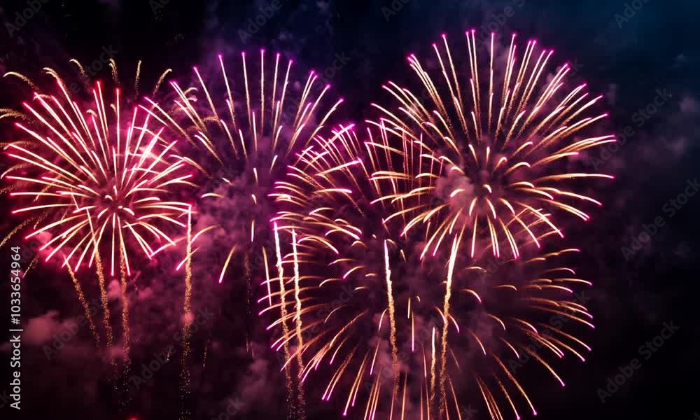 Vibrant Fireworks Display Vibrant Fireworks Display