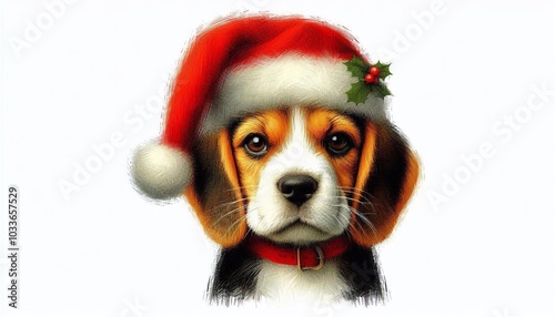 weihnachtlicher Beagle