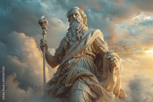 The Statue of Zeus at Olympia, one of the Seven Wonders of the Ancient World, is a magnificent representation of the Greek god Zeus. Crafted by the renowned sculptor Phidias, this colossal statue stan