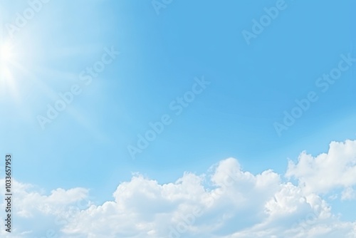 Blue sky sun backgrounds outdoors.