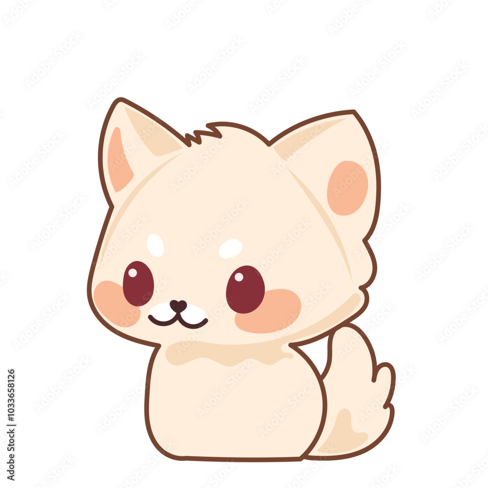 Beige Kawaii Cat Character Icon. Funny Cute Domestic Kitty Cartoon Doodle Element. Small Fluffy Home Mascot. Positive Childish Decoration Symbol. Beige Kawaii Cat Character Icon. Funny Cute Domestic Kitty Cartoon Doodle Element. Small Fluffy Home Mascot. Positive Childish Decoration Symbol.