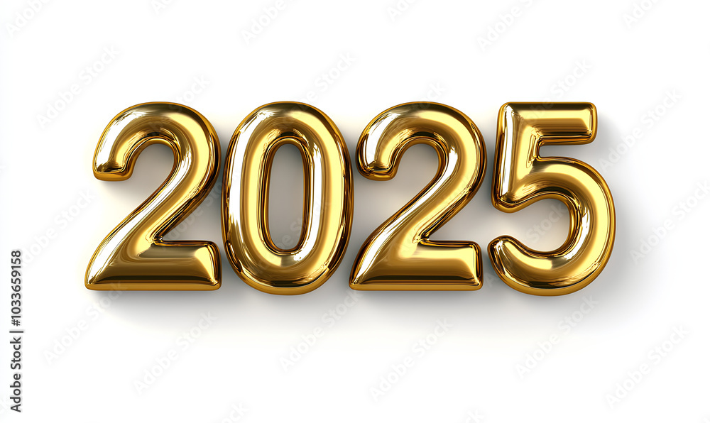The year is 2025 and it is written in gold The year is 2025 and it is written in gold