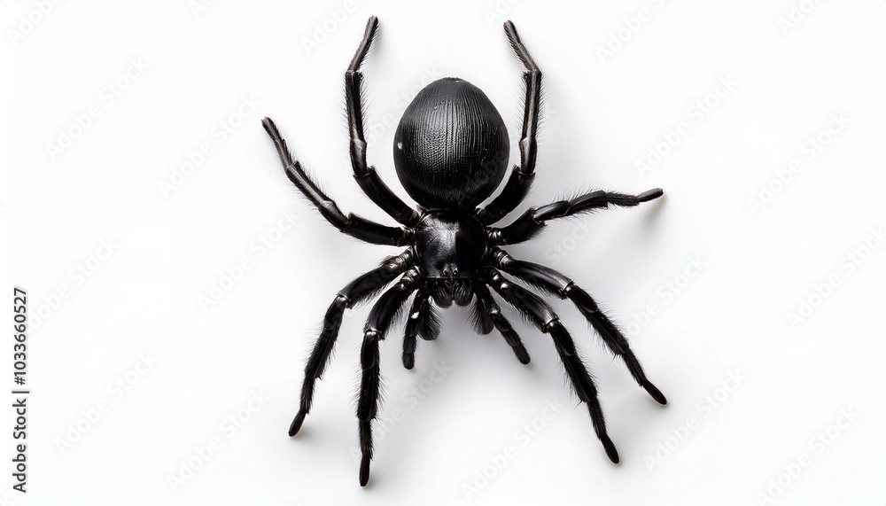 Obraz premium Spider on White top view 