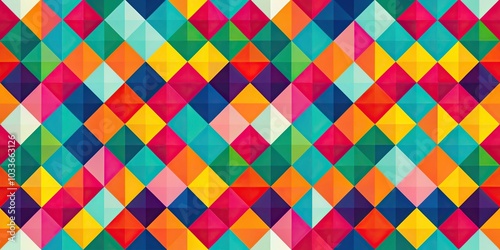 abstract geometric pattern with bold colors