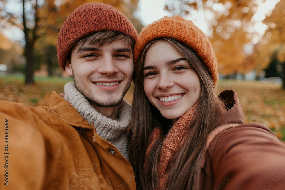 Amazing wonderful autumn season, people admiring golden fall colors outdoors, Generative AI Amazing wonderful autumn season, people admiring golden fall colors outdoors, Generative AI