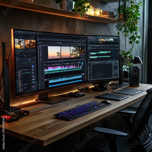 Video production workflow in workspace