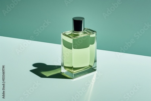 Bottle cosmetics perfume container. photo