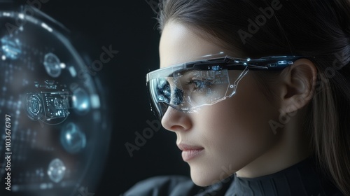 Holographic and futuristic smart glasses 34