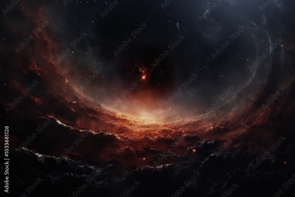 Fototapeta premium Black hole space astronomy universe.