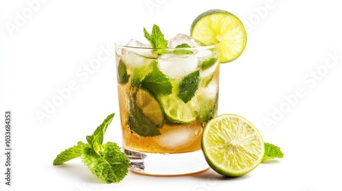 Refreshing Mint and Lime Cocktail