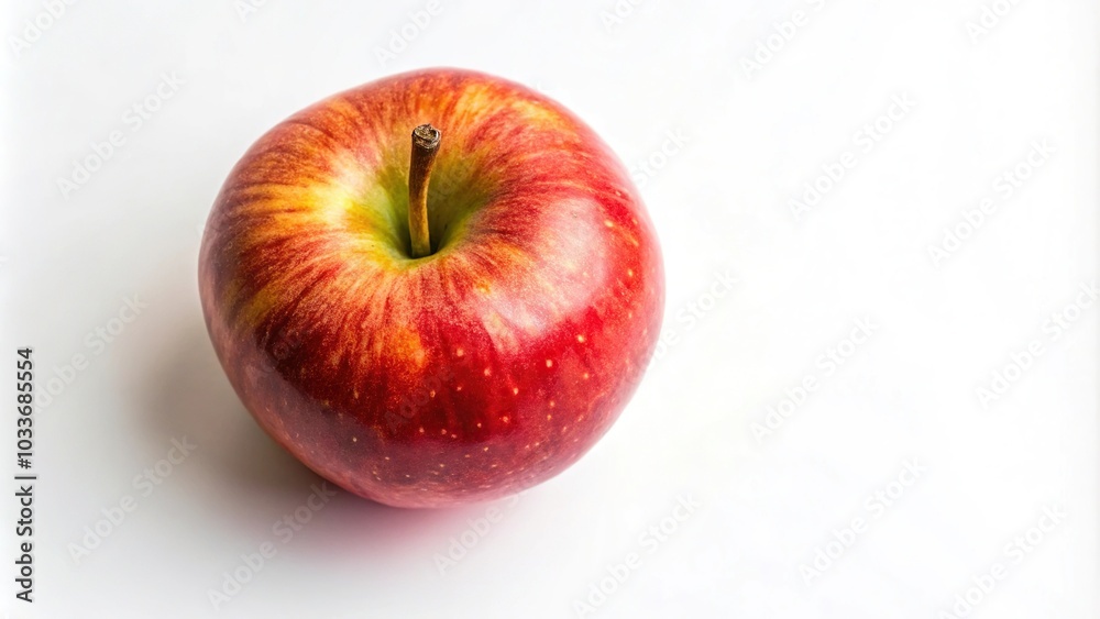 Highly detailed photorealistic image of an apple on a white background Highly detailed photorealistic image of an apple on a white background