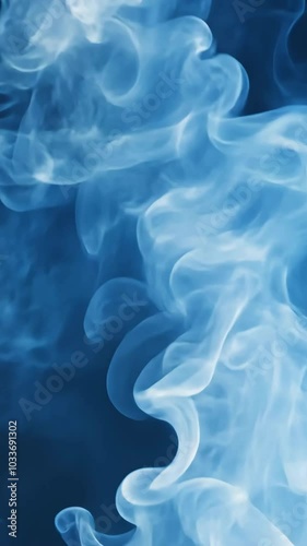 Wallpaper Mural Mystical blue smoke swirling in the air Torontodigital.ca