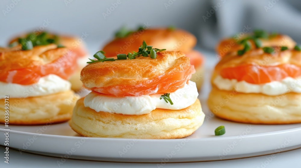 Mini Keto Christmas Tree Sandwiches with Cloud Bread, Smoked Salmon, and Cream Cheese Mini Keto Christmas Tree Sandwiches with Cloud Bread, Smoked Salmon, and Cream Cheese