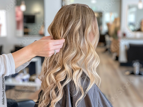 Beautuful wedding haircut on the bride