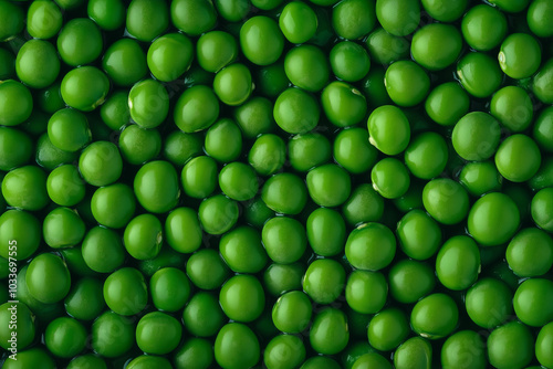 Many boiled green fresh peas, healthy vegan or vegetarian lifestyle protein source. Organic ingredients concept background.