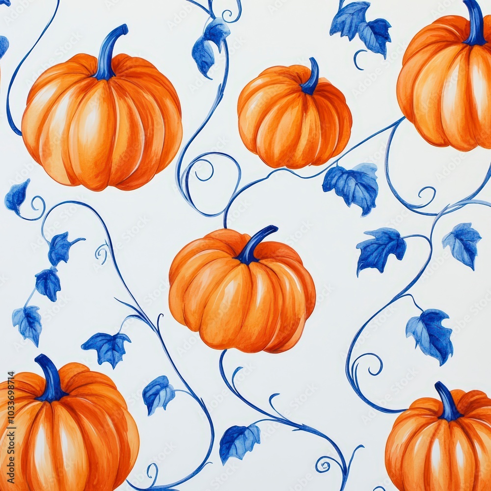 seamless pattern with pumpkins seamless pattern with pumpkins