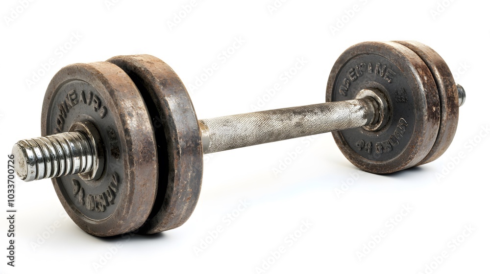 Fototapeta premium barbell isolated on white background. 