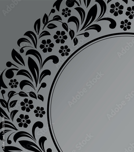 Abstract floral pattern. Vector seamless background. Perfect for invitations or announcements.