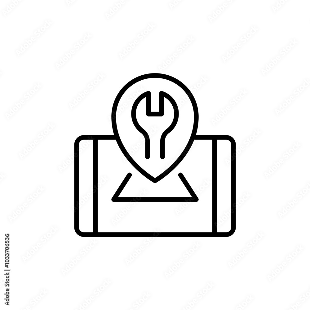 Device management outline icons, minimalist vector illustration ,simple transparent graphic element .Isolated on white background Device management outline icons, minimalist vector illustration ,simple transparent graphic element .Isolated on white background