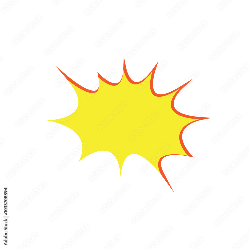 Comic explosion speech bubble vector shapes Comic explosion speech bubble vector shapes
