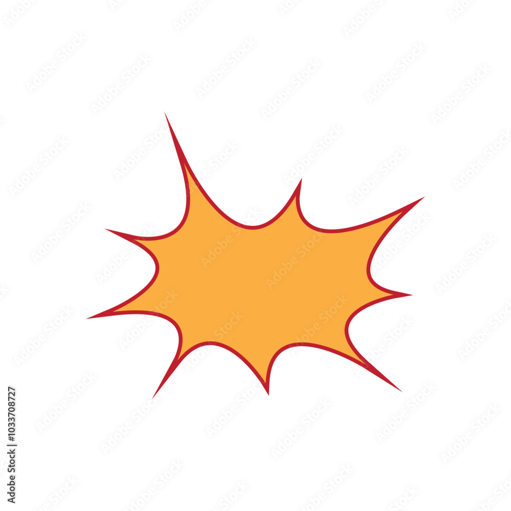 Comic explosion speech bubble vector shapes Comic explosion speech bubble vector shapes